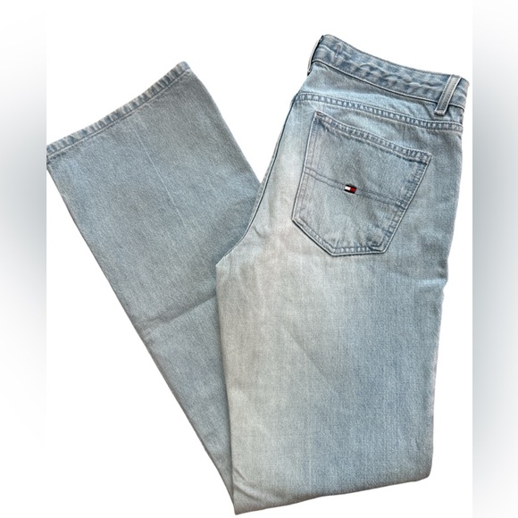 Vintage Tommy Hilfiger Jeans Adult Women’s ‎ Size 6 Blue Flare/Flared Grunge Y2K - Picture 1 of 10